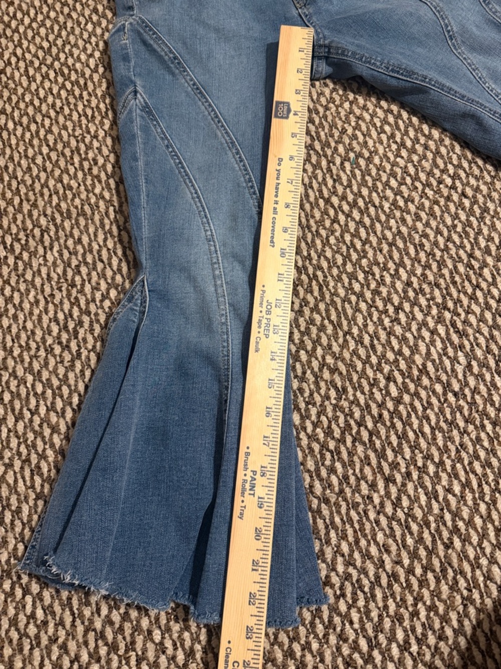 We The Free Twirl On Mid-Rise Crop Flare Jeans - Morning Blue - 28 - Picture 8 of 10